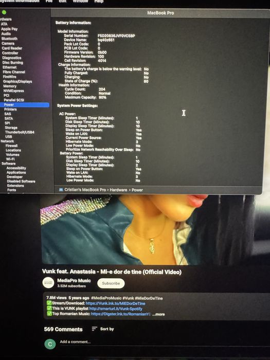 Vand Macbook Pro M1 16”
