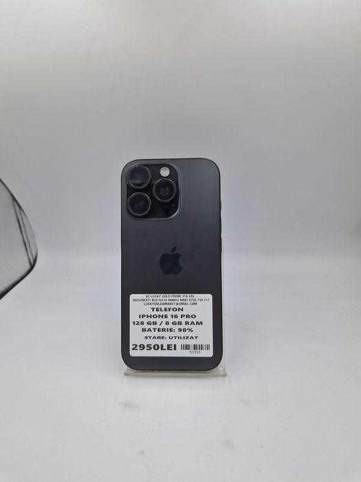 IPHONE 16 PRO 128 GB / 98 % BATERIE GARANTIE ! #53393
