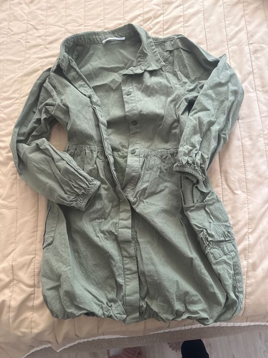 ZARA нова Рокля , тънко връхно яке , момиче , размер 134см , 9 години