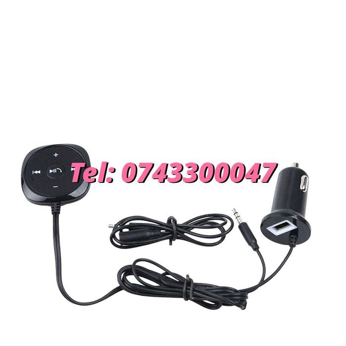 Car Usb Kit Bluetooth Wireless Aux Cu Mufa Jack 3.5Mm Cu Bricheta 2