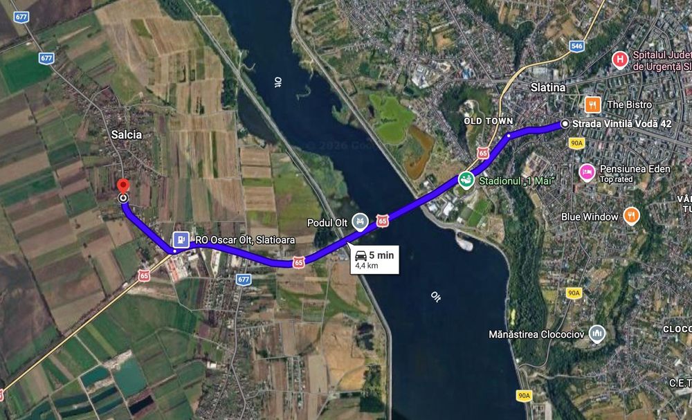 TEREN INTRAVILAN 2.800 MP, Stradal, la 5 minute de Slatina, liber