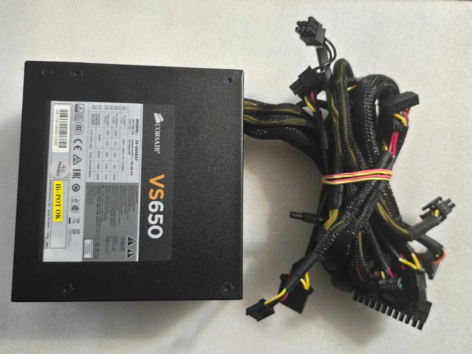 Sursa PC Corsair VS650, 650W, PFC Activ. 120mm, 2 x 6+2 pin PCI-E