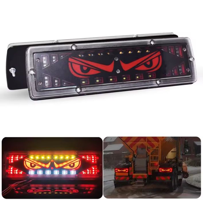 Set 2 Stopuri Spate LED 12V - 24V pentru Camioane Remorci Autoturisme