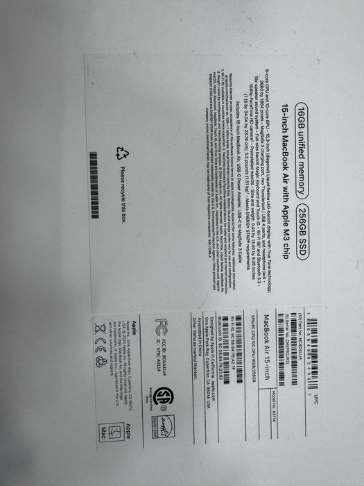 MacBook Air M3 98% 158 cikl