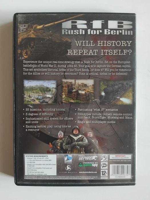 RFB - Rush for Berlin - oригинална компютърна игра / PC Game