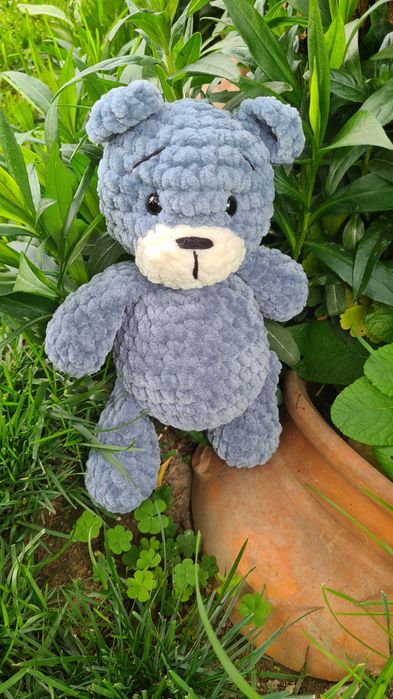 Плетено плюшено мече амигуруми