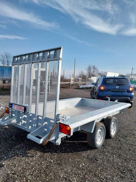 Remorca transport UTILAJE,3500kg,2920 x 1520,Fabricata in RO