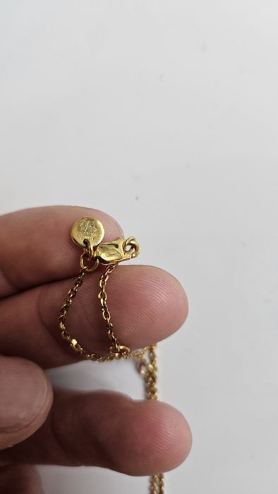 Сребърно (позлатен) колие