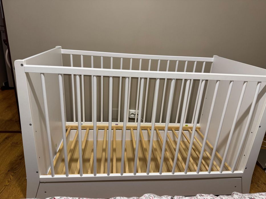 Patut copii din lemn Hubners Cosmo 120x60 cm cu sertar