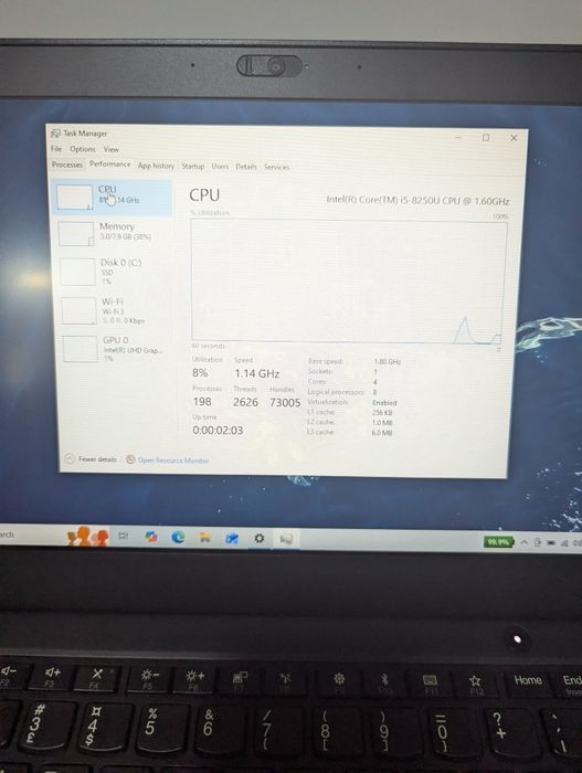 Lenovo Thinkpad x280 i5 8gb ram SSD