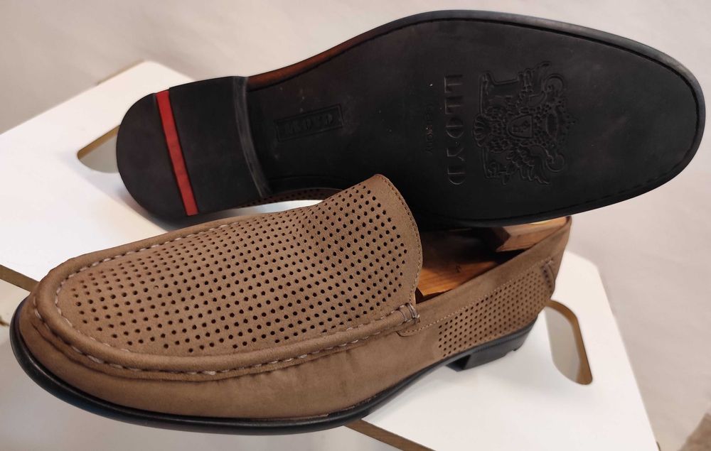 Pantofi casual 43.5 44 loafer slip on LLOYD piele naturala naturala nappa