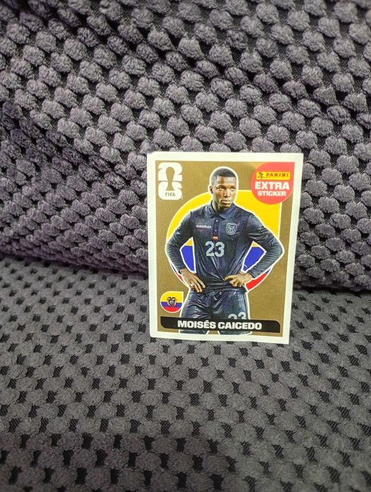 Extra sticker Moises Caicedo GOLD
