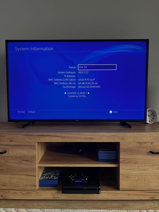 PS4 Slim 1TB modat GoldHEN / HEN 12.52