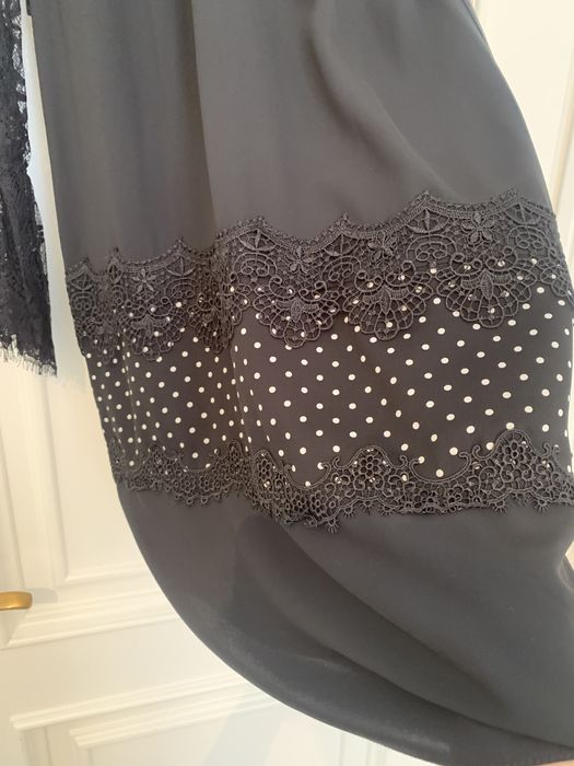 Черное коктейльное платье 36 размера