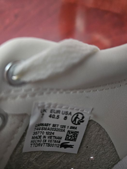 Кеды Lacoste, натуральная кожа. Оригинал