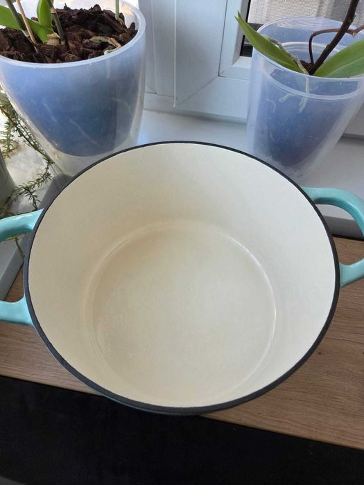 Vas de fontă emailată, 4.7L, rotund înalt, Crock-Pot