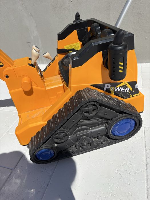 Excavator electric copii 2 locuri, cu sunete și cupă funcțională