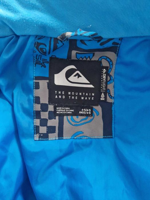 Детско ски/сноуборд яке Quiksilver, 4-5 год./ 104-110 см, +нова шапка