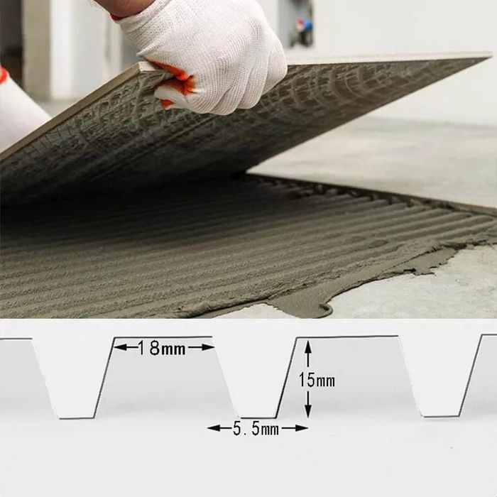 Телескопична рейка  за полагане на лепило/замазка плочки фаянс т