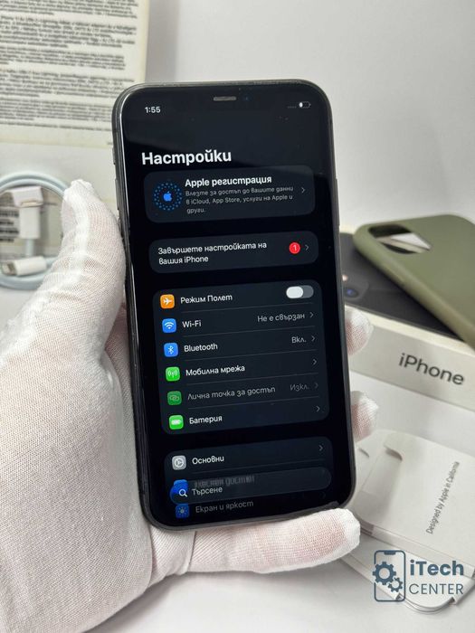 iPhone 11, 64GB, Black, 100% батерия, КАТО НОВ, 1г. ГАРАНЦИЯ!