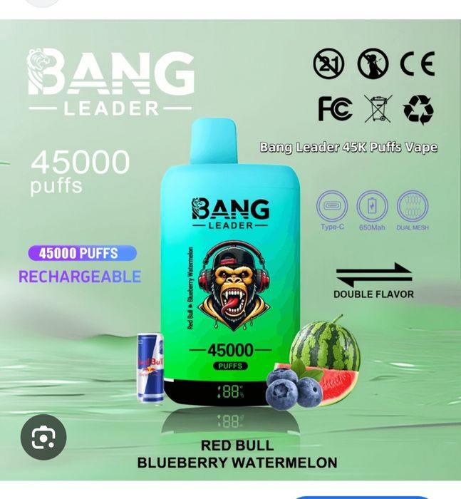 Pachet 10 Bang Leader 45.000 Puffs 2 in 1 Reîncărcabil