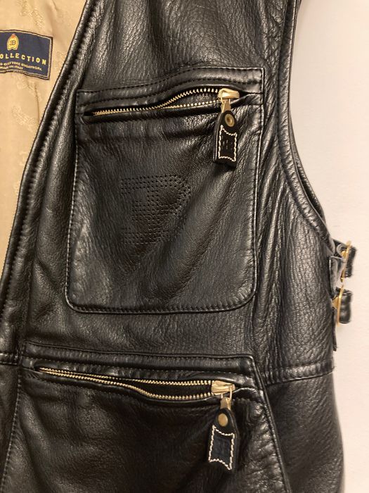 Vesta neagra piele