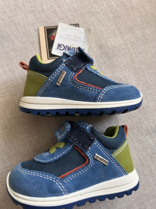 Детски обувки Primigi 20 номер с цветен блок и велур