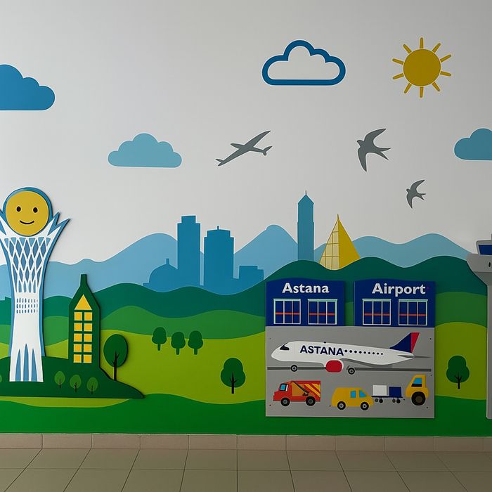 роспись стен от 5000тг за кв. м