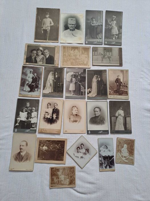 fotografii vechi pe carton 13/20 cm
