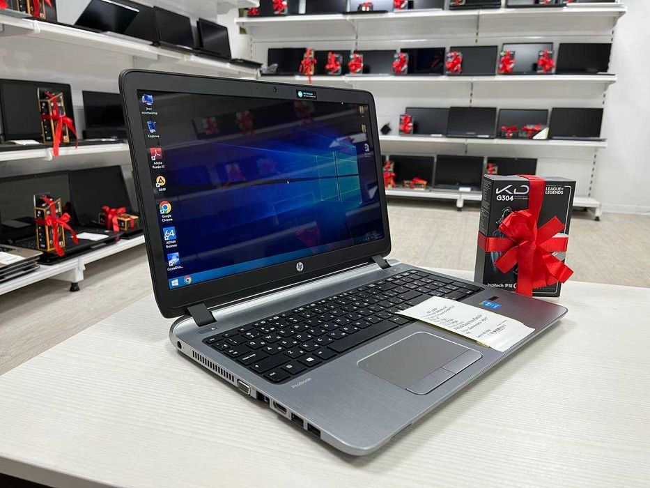 Для Офиса Шустрый Мощный HP ProBook Core i5*ОЗУ 8*SSD 128*HDd 500
