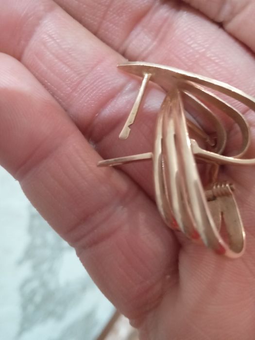 Золотые серьги 6.5 грамм.583.проба