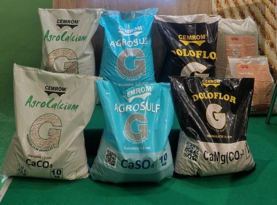 Dolomita,  carbonat de Calciu,  sulfat de Calciu