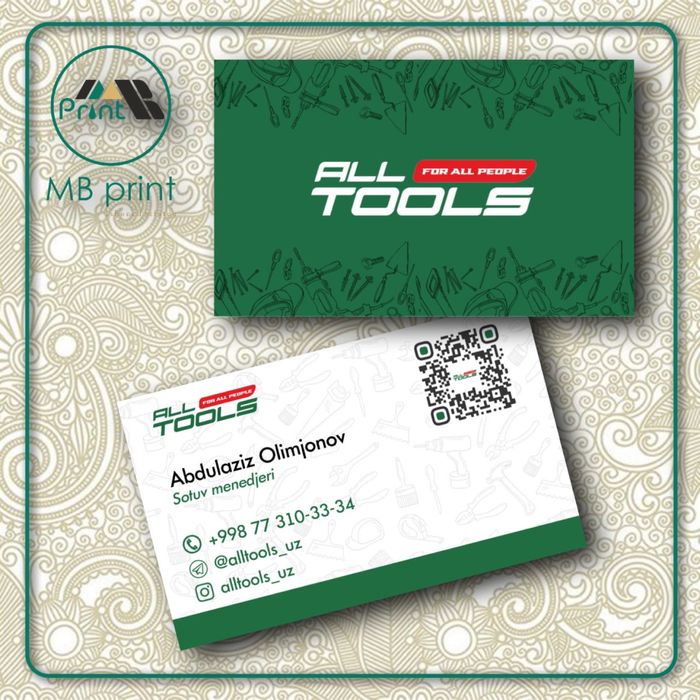 VIZITKA TAYYORLASH | Premium sifat | Tezkor xizmat