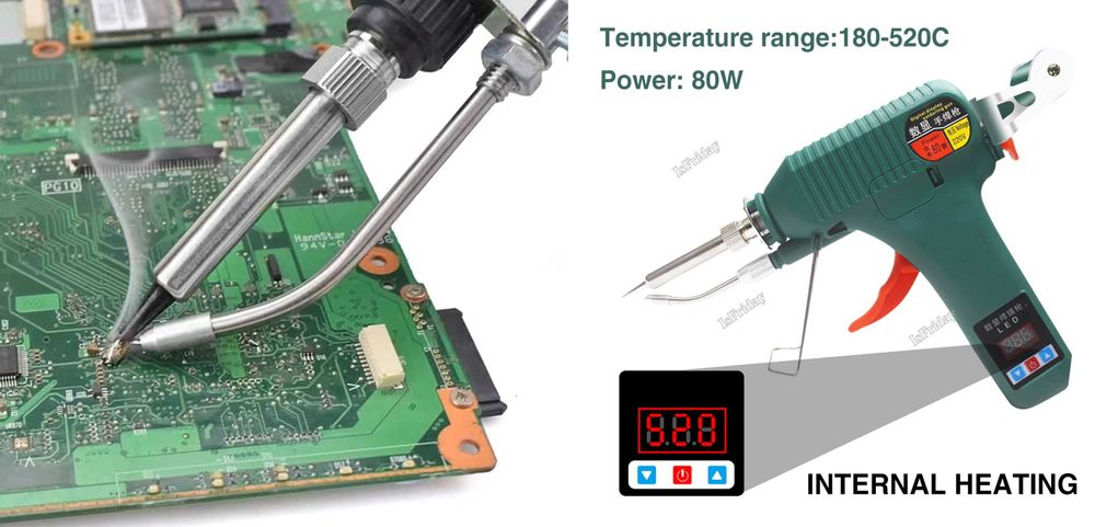 Pistol lipit cu rola atasabila + sarmna + Pensa +Pompa cositor. Nou!