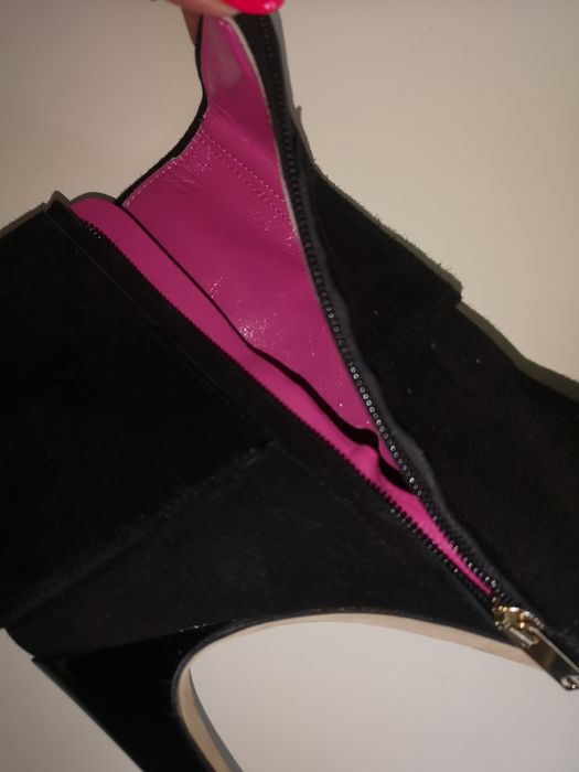 Боти естествен велур Vero Cuoio