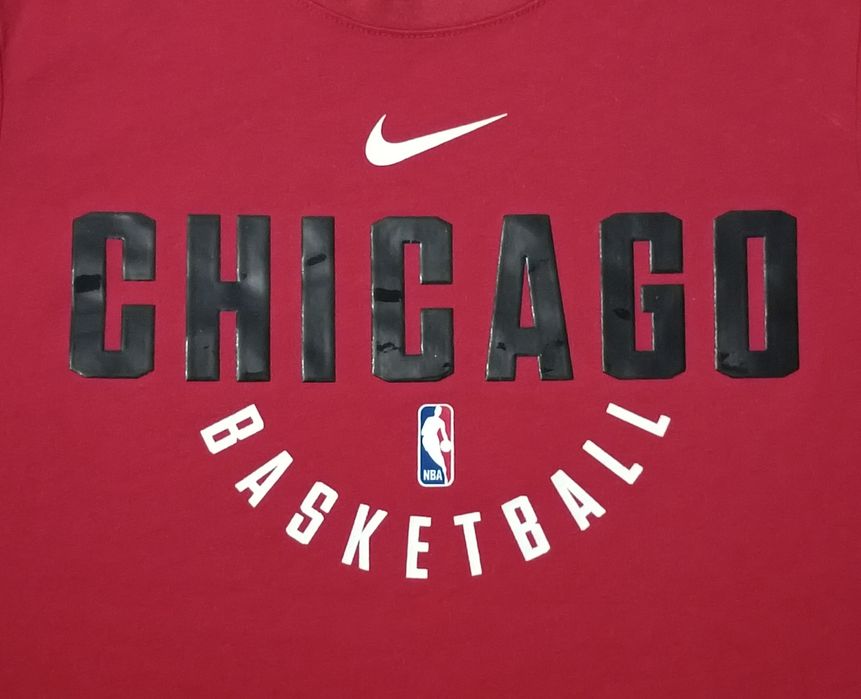 Nike NBA Chicago Bulls Tee оригинална тениска ръст 137-147см 10-12 години Найк памук спорт Чикаго Булс фланелка