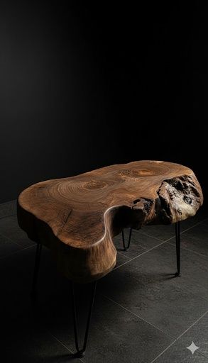 Masă Dining Lemn Masiv Nuc / Stejar - Picioare Fontă sau Custom