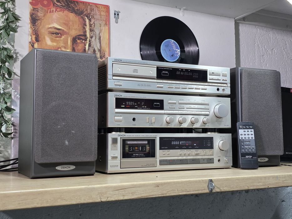Linie audio DENON, deck dr-m30hx, 3 head, receiver, cd player, boxe