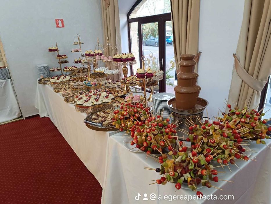 Fantana cu ciocolata și bar din fructe