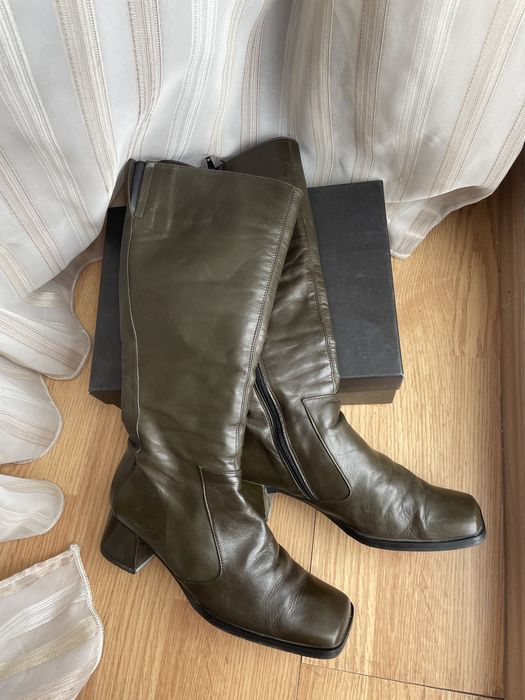 Cizme din piele naturala blanite