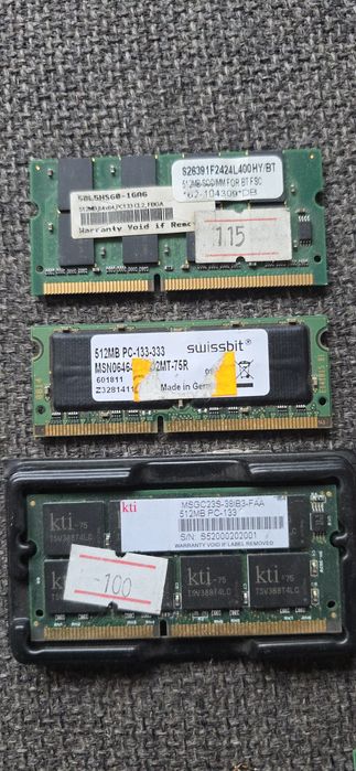 Ram Laptop Sodimm 512 Sdram Pc133