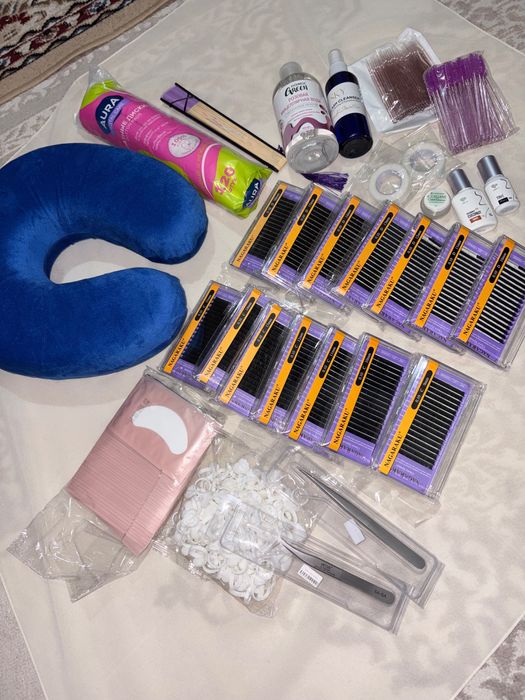 Продам готовый набор для наращивания ресниц (б/у 1 раз)