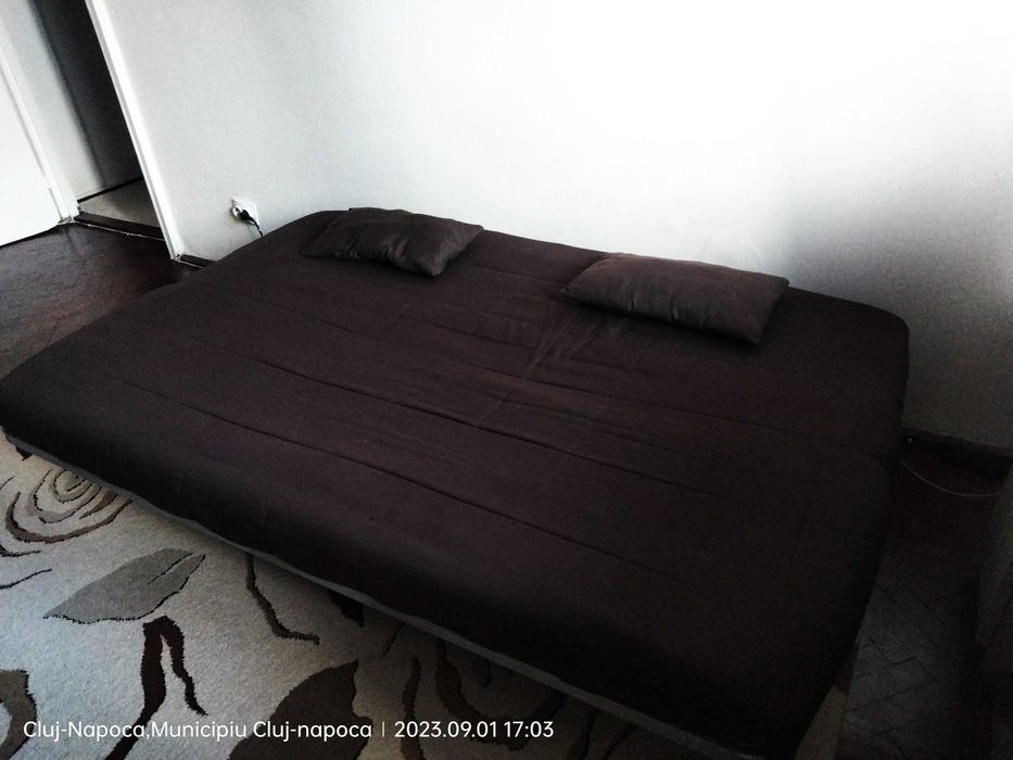 Canapea extensibila Click-Clack cu lada depozitare