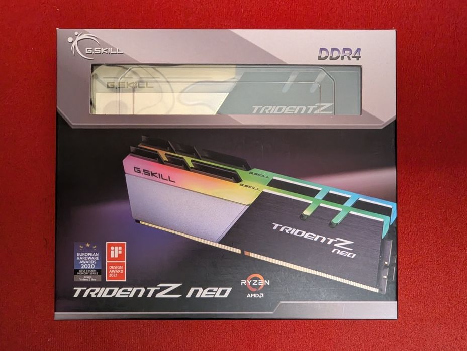 32GB DDR4 RAM памет: G.Skill Trident Z RGB Neo, DDR4-3600 CL16