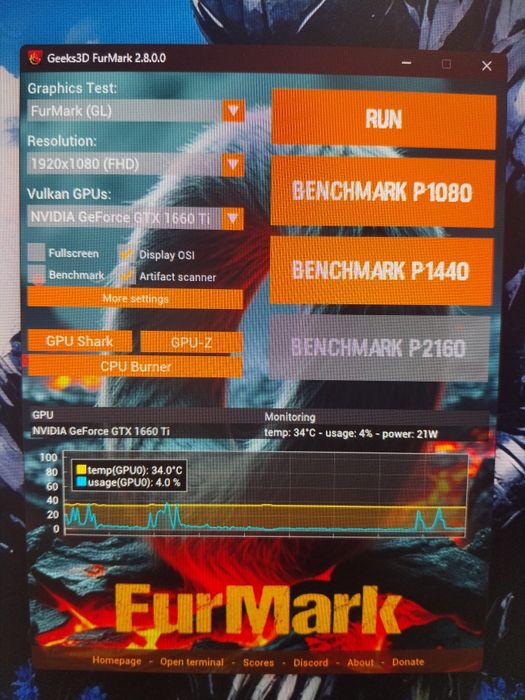 Geforce GTX 1660ti palit
