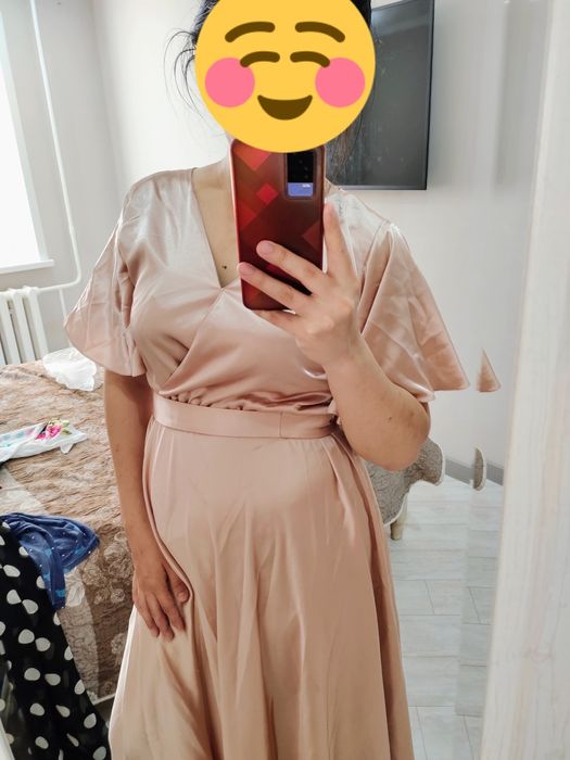 Продам атласное платье