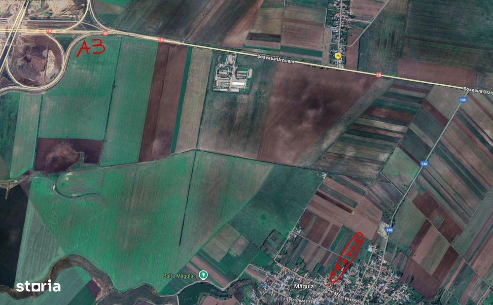 Teren intravilan + Extravilan - Tomsani (Magula) Prahova aproape de A3