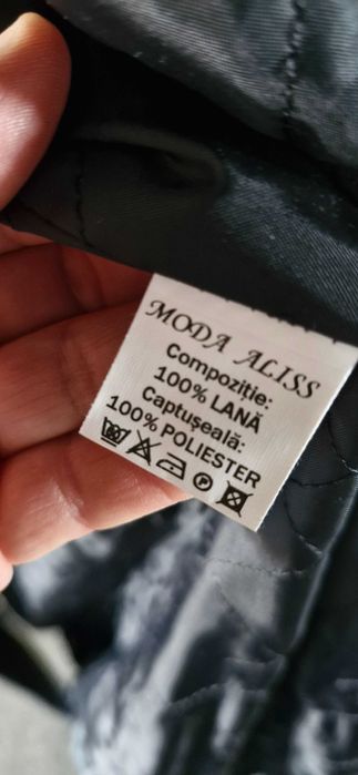 Palton 100%lana masura 44 Moda Aliss
