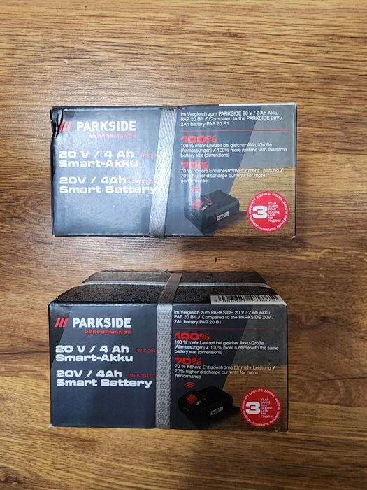 Acumulator parkside 20v/4a smart