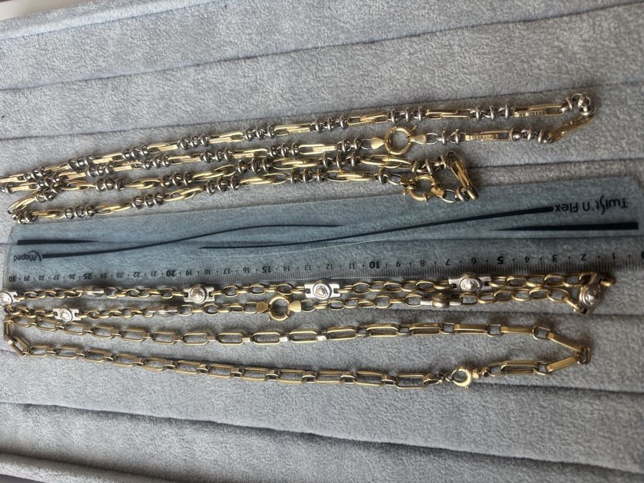 Плътен златен синджир 92.64гр 14к 70 см